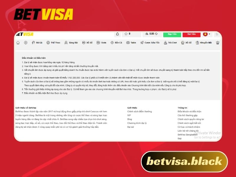 Đại lý Betvisa