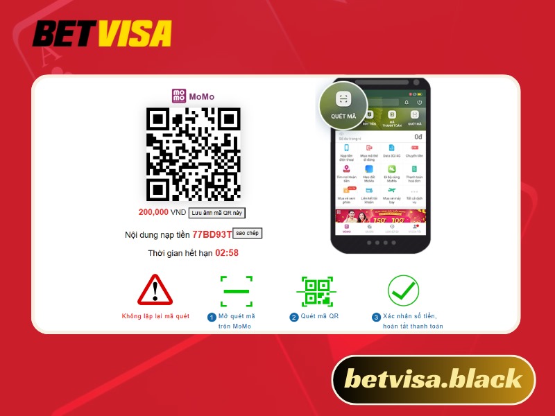 Nạp tiền Betvisa