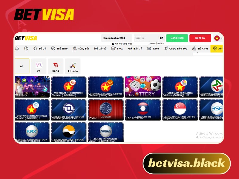 xổ số Betvisa